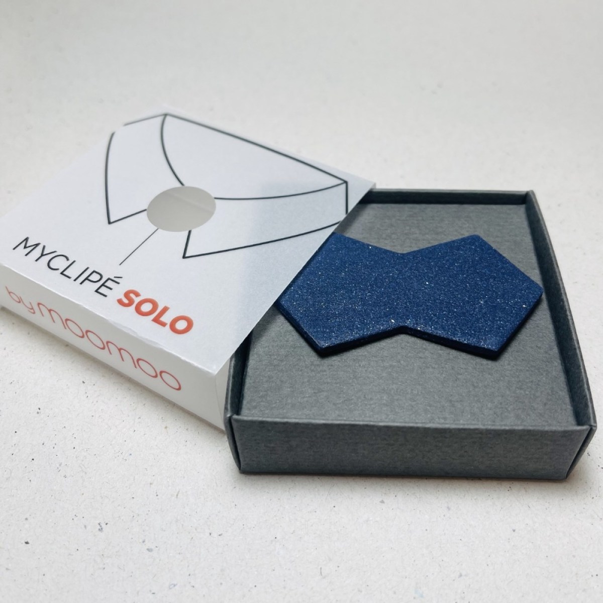 SOLO BOWTIE METAL BLUE